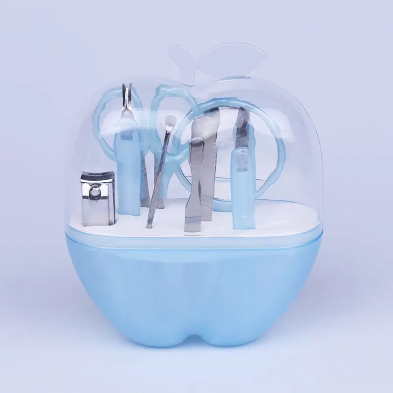 Cheap Multi Color 8 pcs Beauty Manicure Tools Nail Clipper Cutter Kit Grooming Pedicure Set