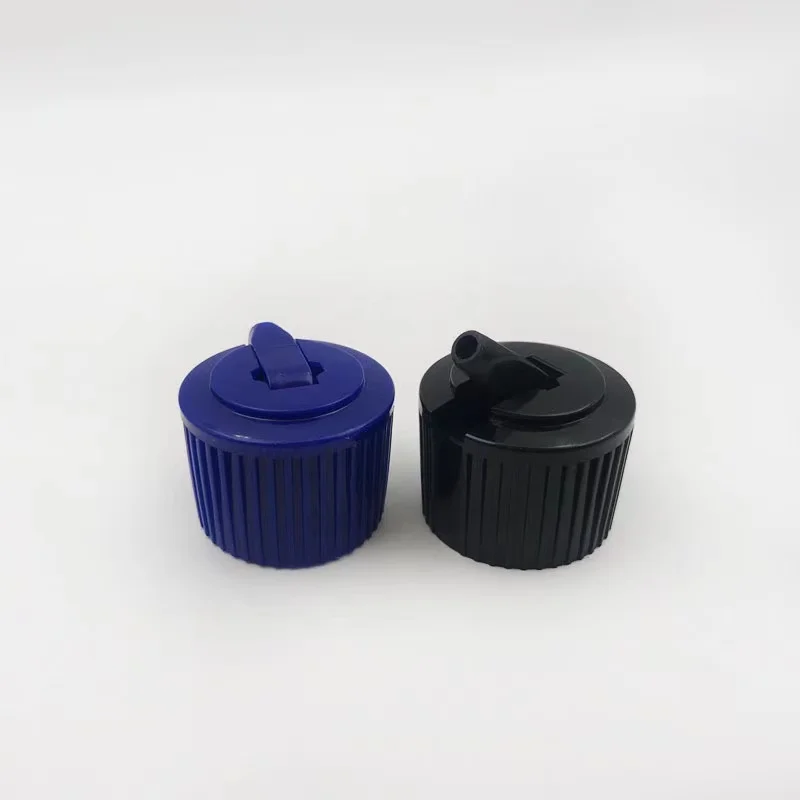 Good Use Fast Delivery Wholesale 28mm 24mm Plastic Flip Cap for Bottle Plastic Turret Cap