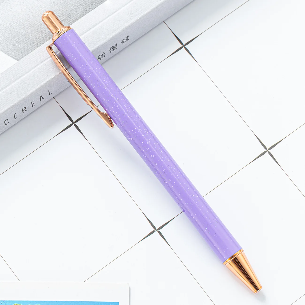 Promotional Customized Gradually Changing Color Gradient Metal Pen For Lady Girls