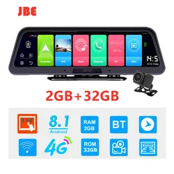10 Inch 4G Android 8.1 Dash Cam GPS Navigation 2G+32G WiFi Car DVR Camera monitor dual lens FHD 1080P ADAS 24H Parking Monitor