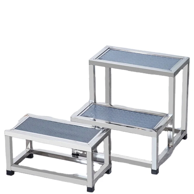 high quality factory wholesale nice price  Hospital or clinic furnitures stainless steel medical double foot step