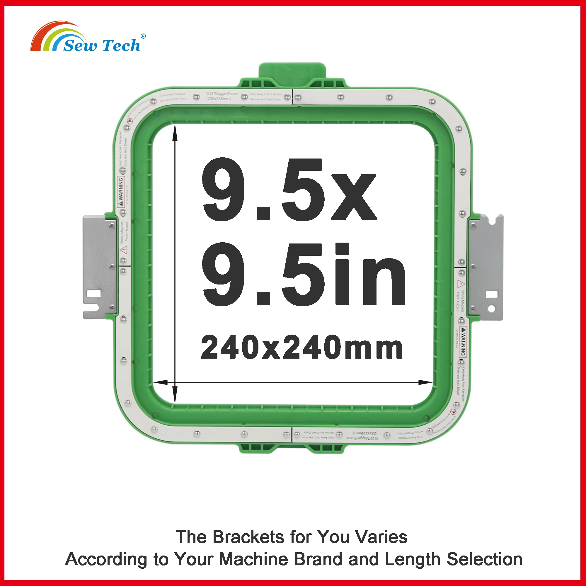 Strong Magnetic Mighty Hoop Embroidery Hoop for Toyota 830 850 860 9000 9100 Embroidery Machines Magnetic Embroidery Frame