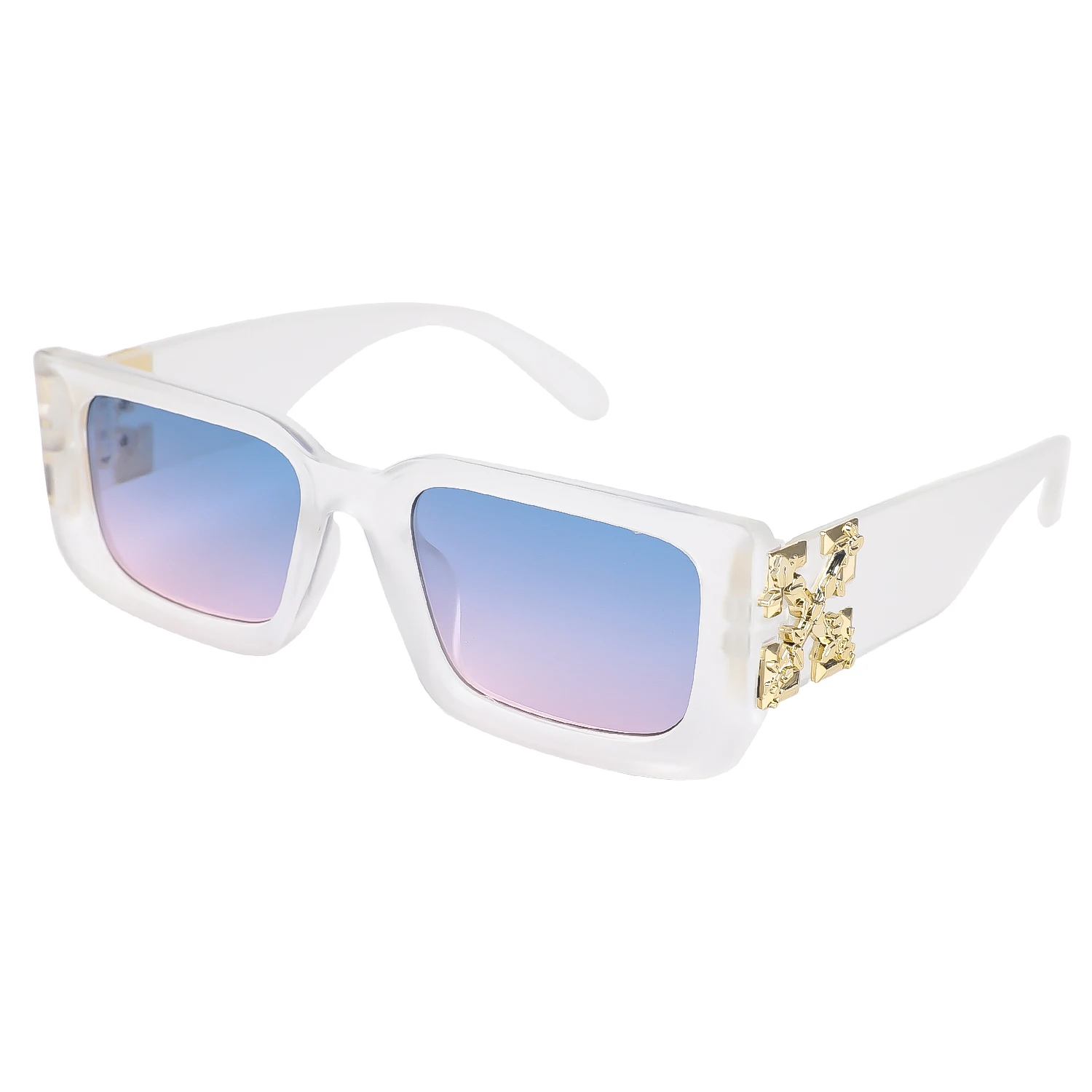 New European and American square sunglasses Hip Hop personality fashion trend Metal accessory Sunglasses Sunglasses 206 TB109