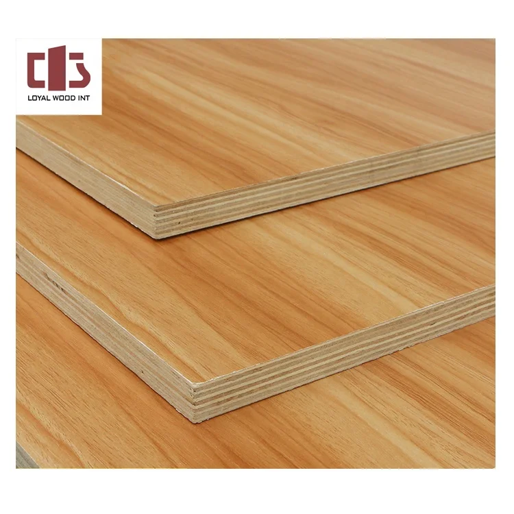 PVC Film Faced Veneer Plywood UV Faced laminated veneer panel for Furniture home decorating