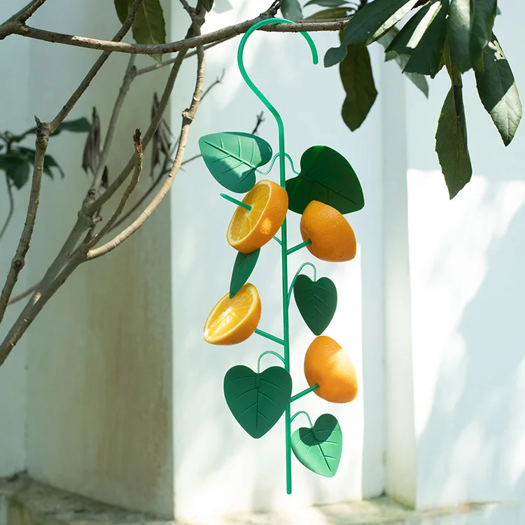 bird feeder, hummingbird feeder metal hanging bird feeder with jelly cup & fruit holder for garden yard outside decoration