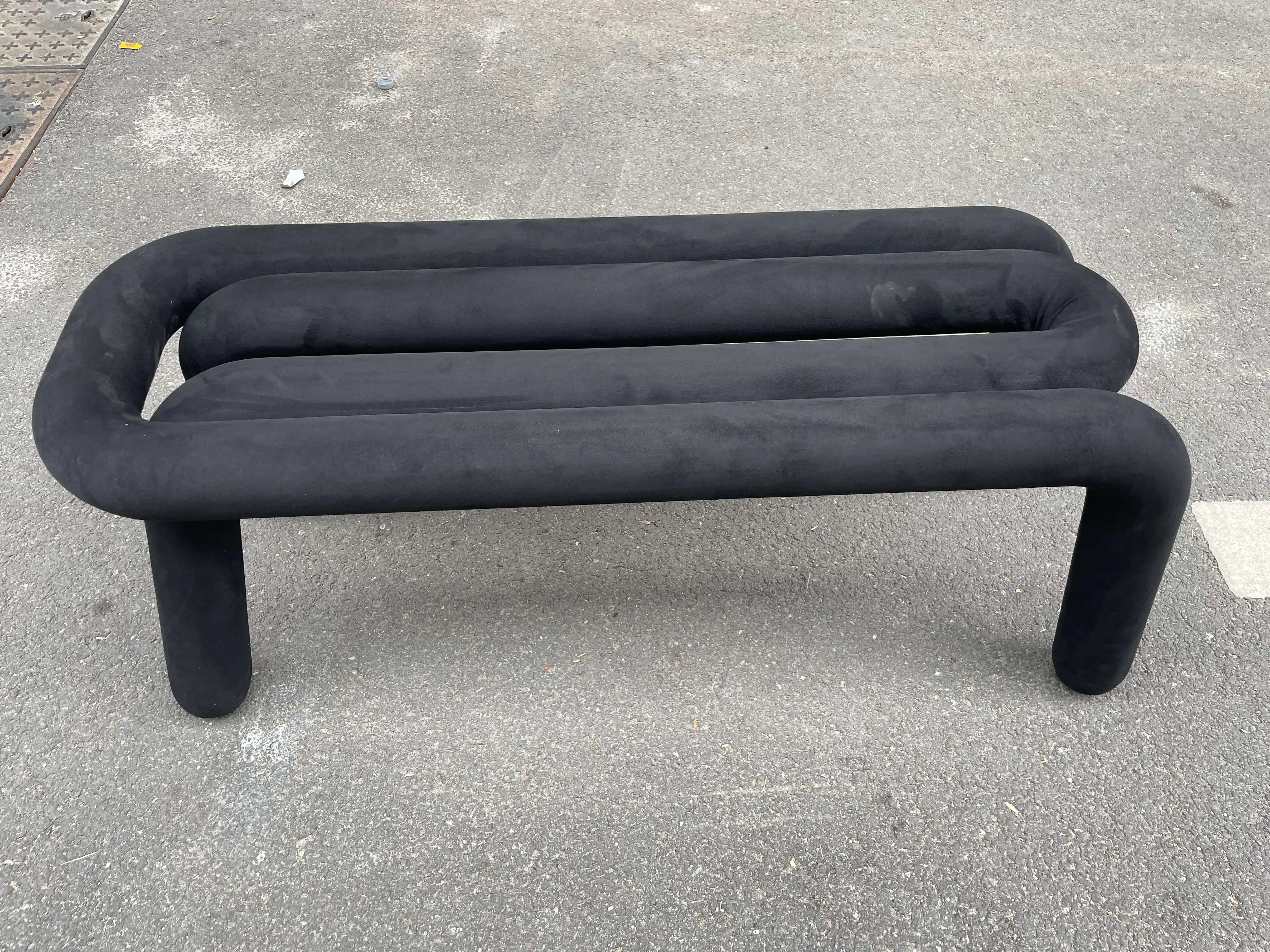waiting dressing room park garden Bold leisure chair lounge accent bench stool ottoman for living room balcony shopping mall