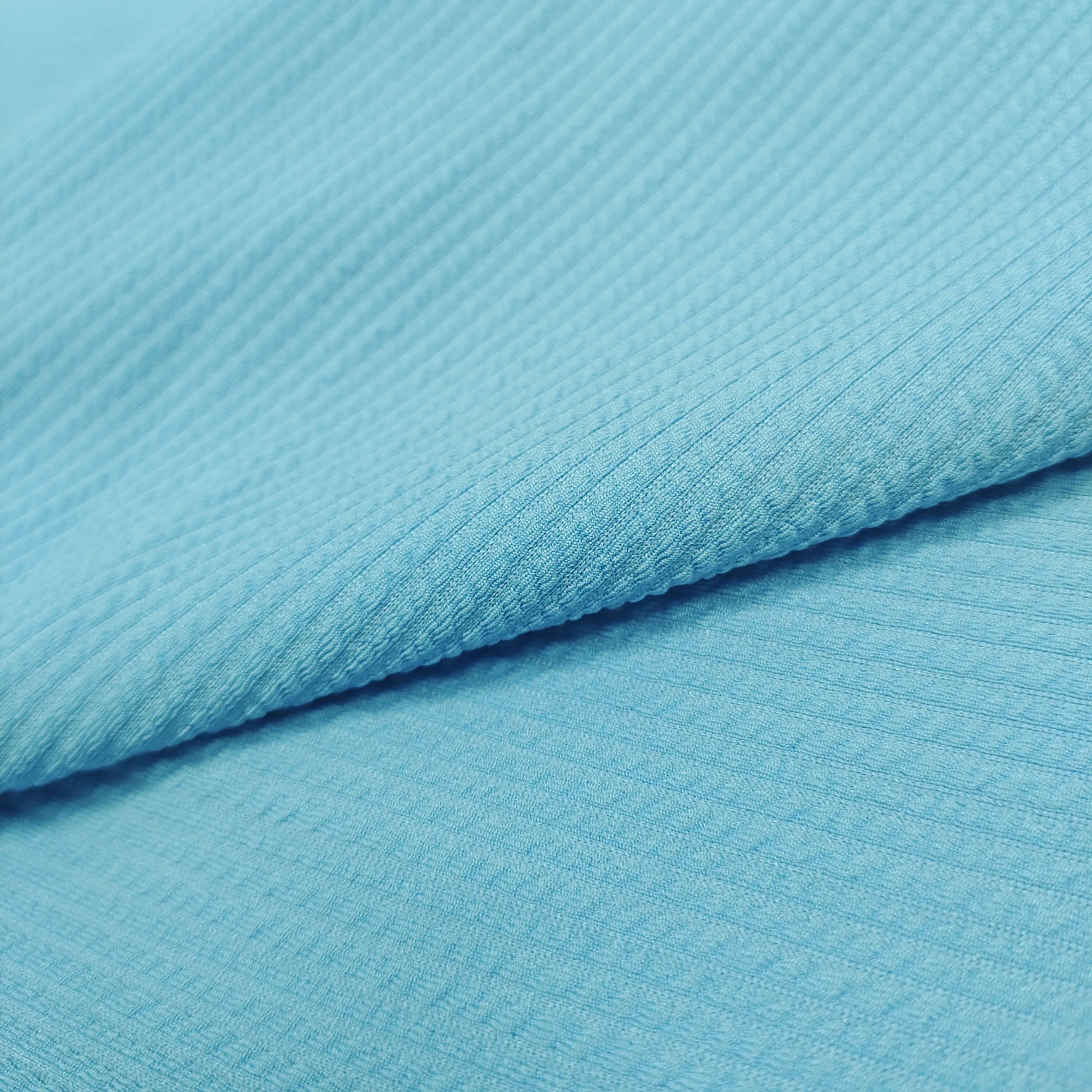 93% polyester 7% spandex 4 way stretch jacquard jersey thermal sweater fabric