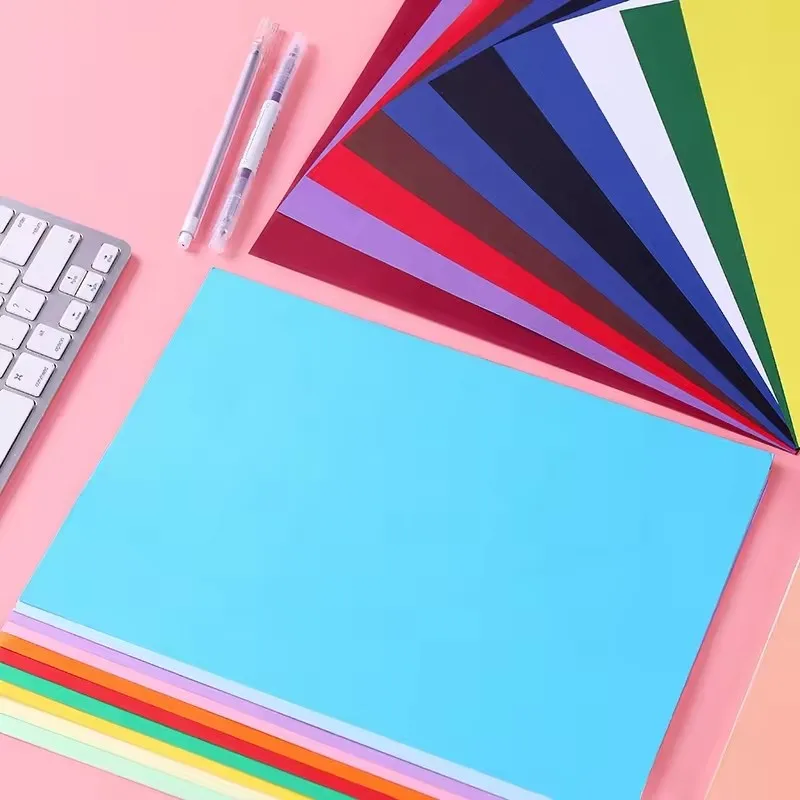 A4 size copy painting printing pastel colour paper 70 80 120 gsm for Children hand crafts