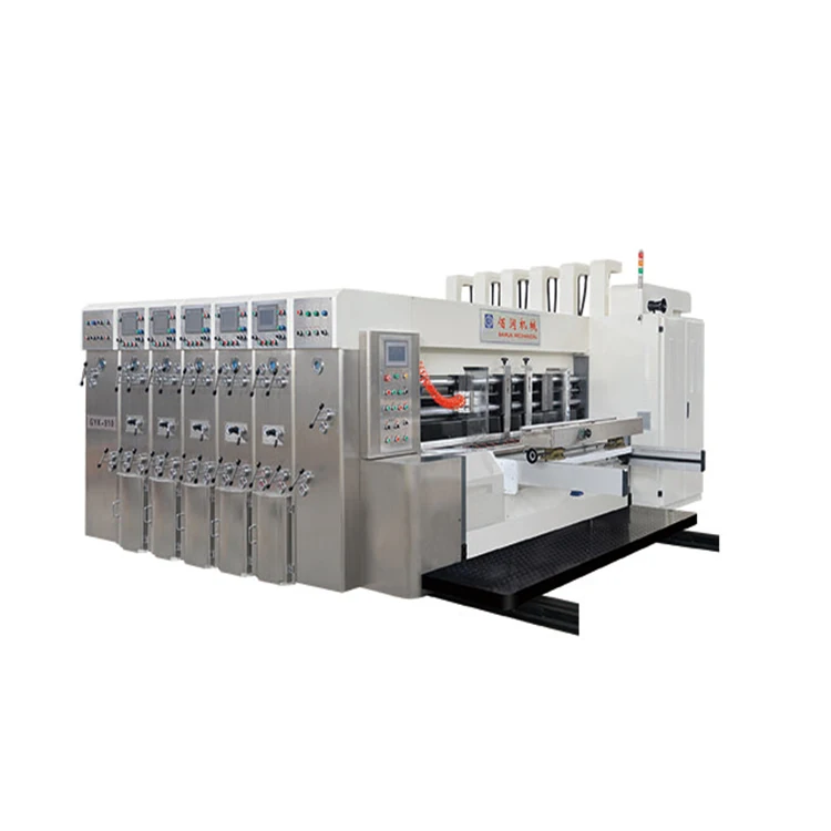 BR-GYK-2 Wholesale 4 colors High Speed automatic carton printing slotting diecutting machine(economical type)