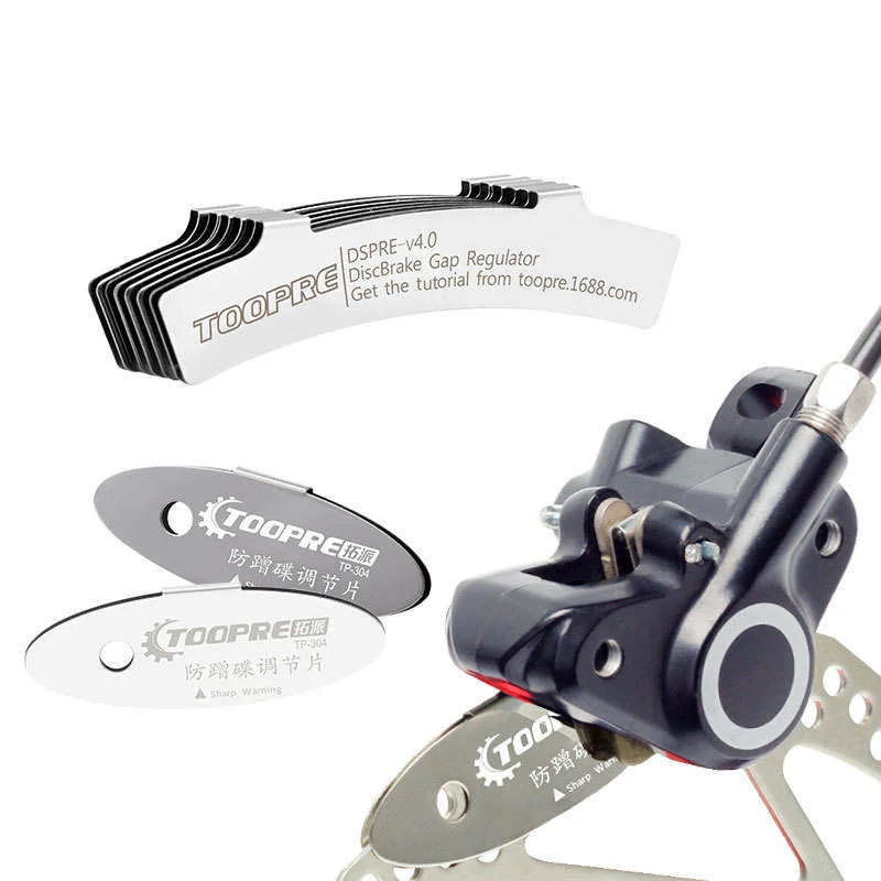 Toopre MTB Mountain Bike Disc Brake Pads Adjusting Tool Bicycle Brake Pads Rotor Alignment Spacer Cycling Repair Kit
