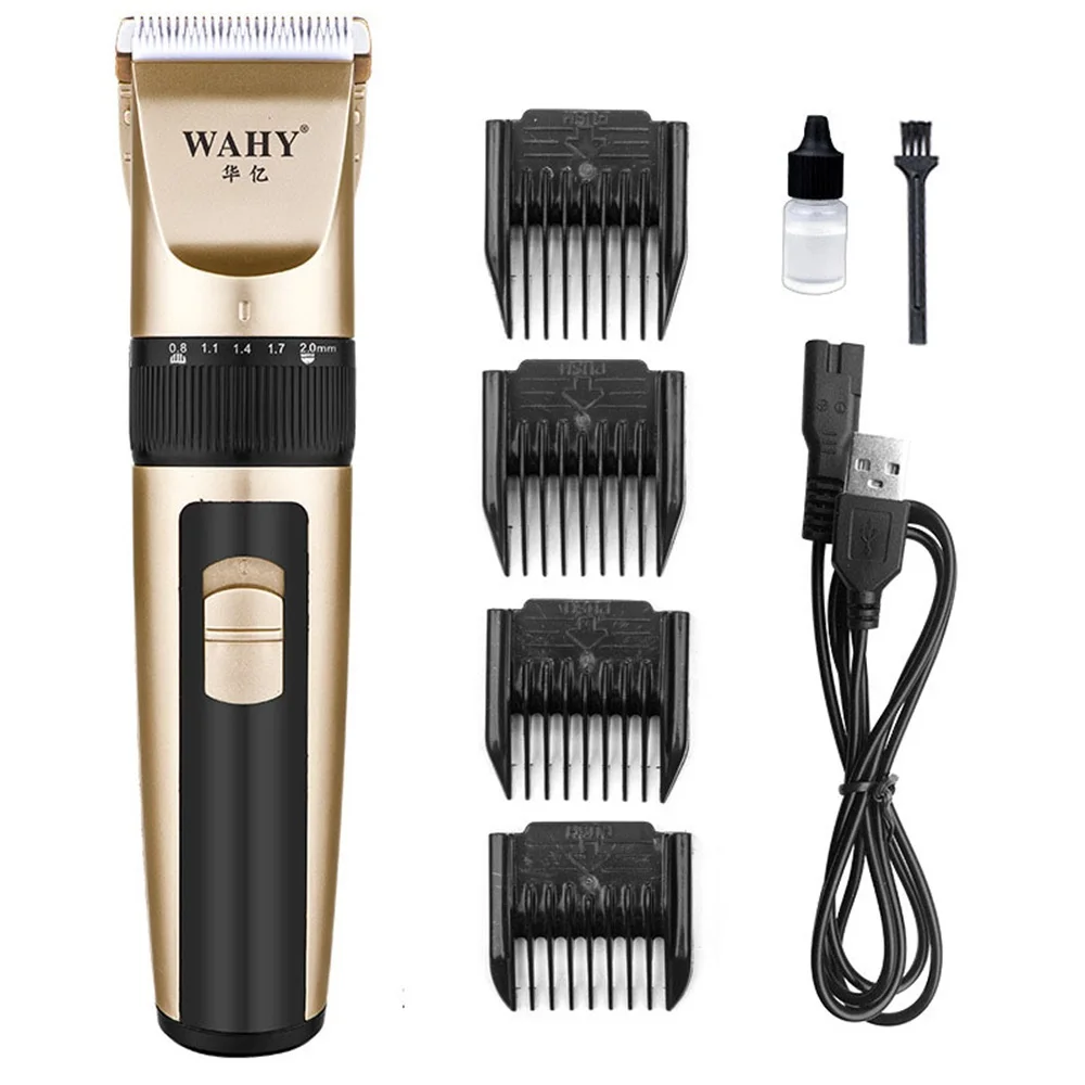 Factory Wholesale Low Noise Men Cordless Portable Practical and Safe Hair Cutting Clipper Machine for Home