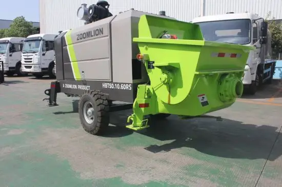 ZOOMLION 50m3/h Small Concrete Trailer Pump HBT50.10.60RS