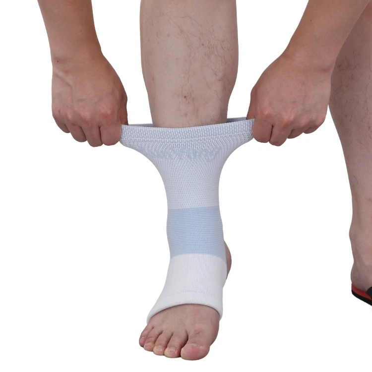 Ankle wrap support custom logo ankle socks ankle compression sleeve Model 8942 elasticated nylon
