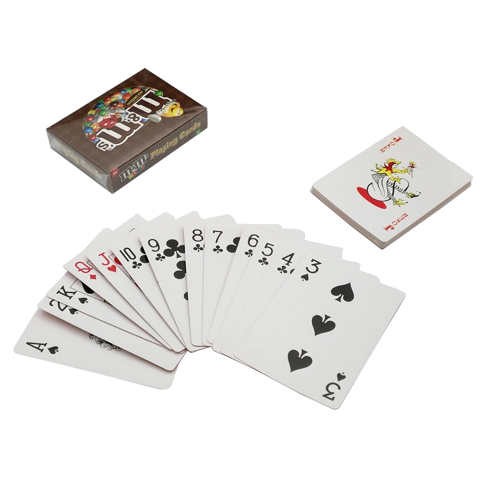  Customized logo printed poker paper playing