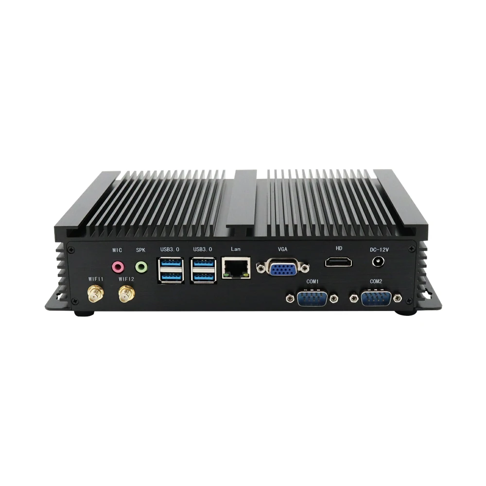  Безвентиляторный промышленный мини-ПК Eglobal i3 i5 win7 Linux встроенный ПК intel celeron 1007U крошечный компьютер