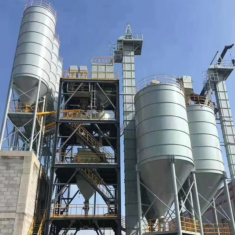 dry sand and dry cement mix and packaging machine and Dry mortar mixer  tile glue mixer