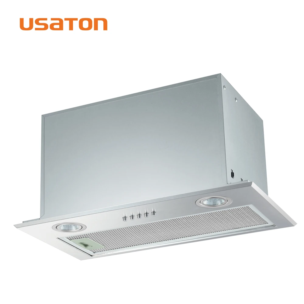 Restaurant Simple Style Stainless Steel Built-In Kitchen Hood Kitchen Range Hood