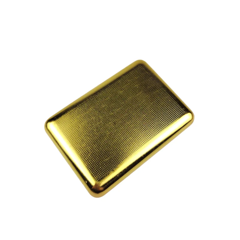 Custom printed high quality gold cigarette case delicate waterproof metal cigarette case