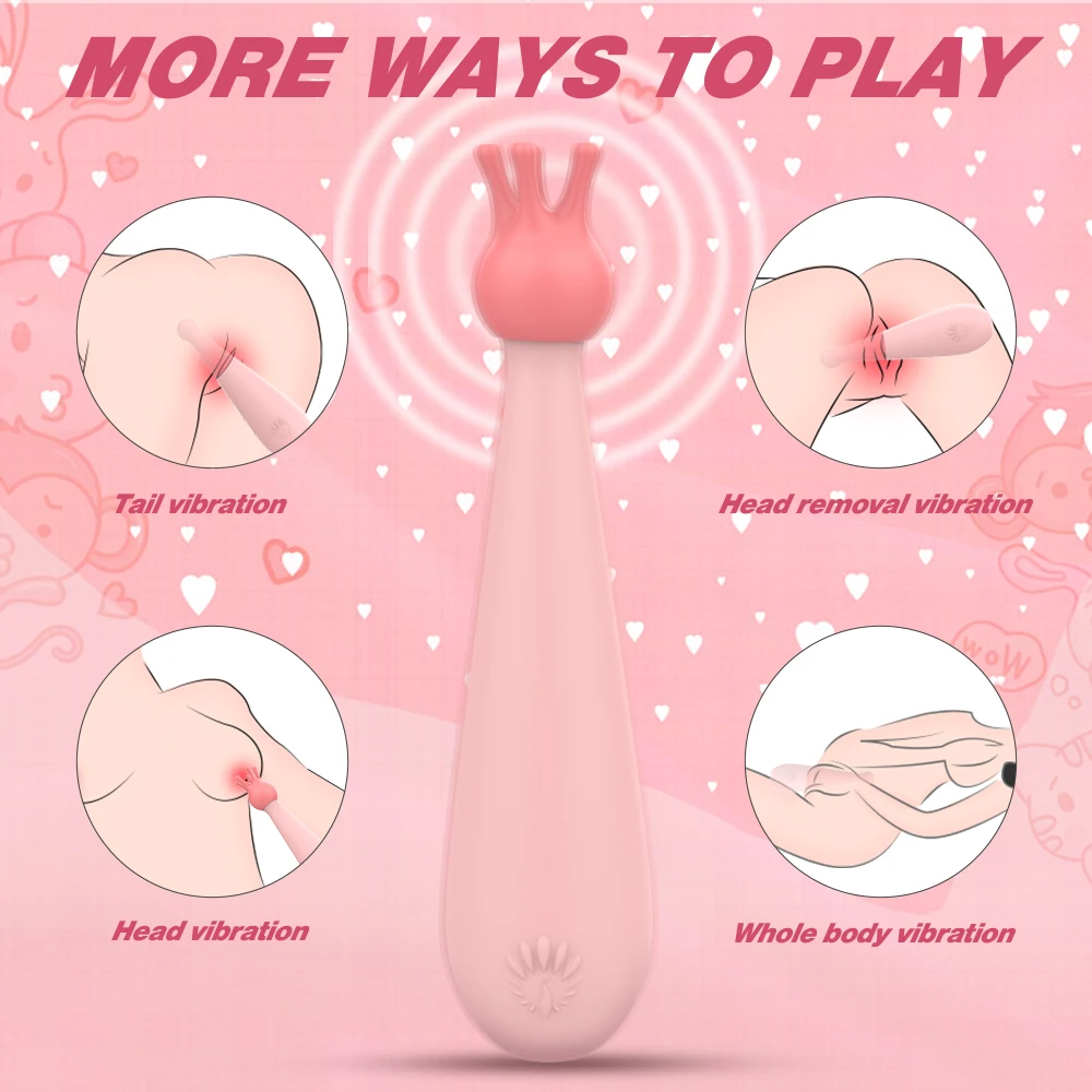 Wholesale NEW USB Charge Pen Vibrator High-Frequency Nipple Clitoralis Stimulator Adult Sex Toys For Women Secret Wand Massager