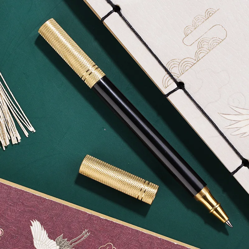 New Custom copper brass pen 6 hexagonal shape brass material gift metal pen