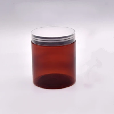 IBELONG Ready Stock wholesale  50ml 100ml 150ml 200ml 250ml 500ml amber pet jar cream jar  with lid brown jar supplier