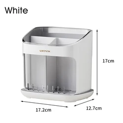 3 grids countertop spoon fork chopstick drain rack kitchen cutlery organizer utensil holder