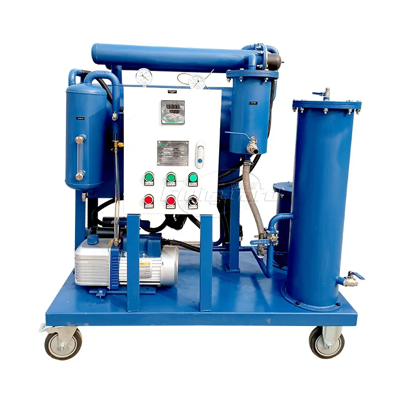 Easy operation factory mobile vacuum steam turbine lube oil purifier