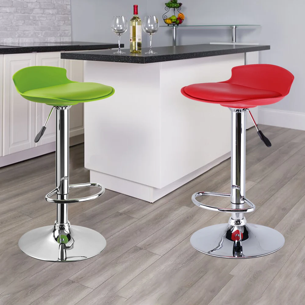 Wholesale Hot Sell Nordic Swivel Tall Leather Material Counter Plastic Bar Chair