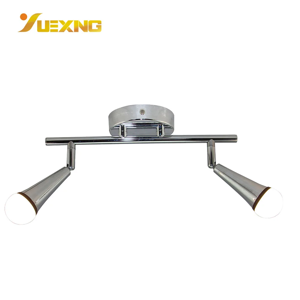 
luxury iron led mount ceiling spot light twin double head lamps spotlight 