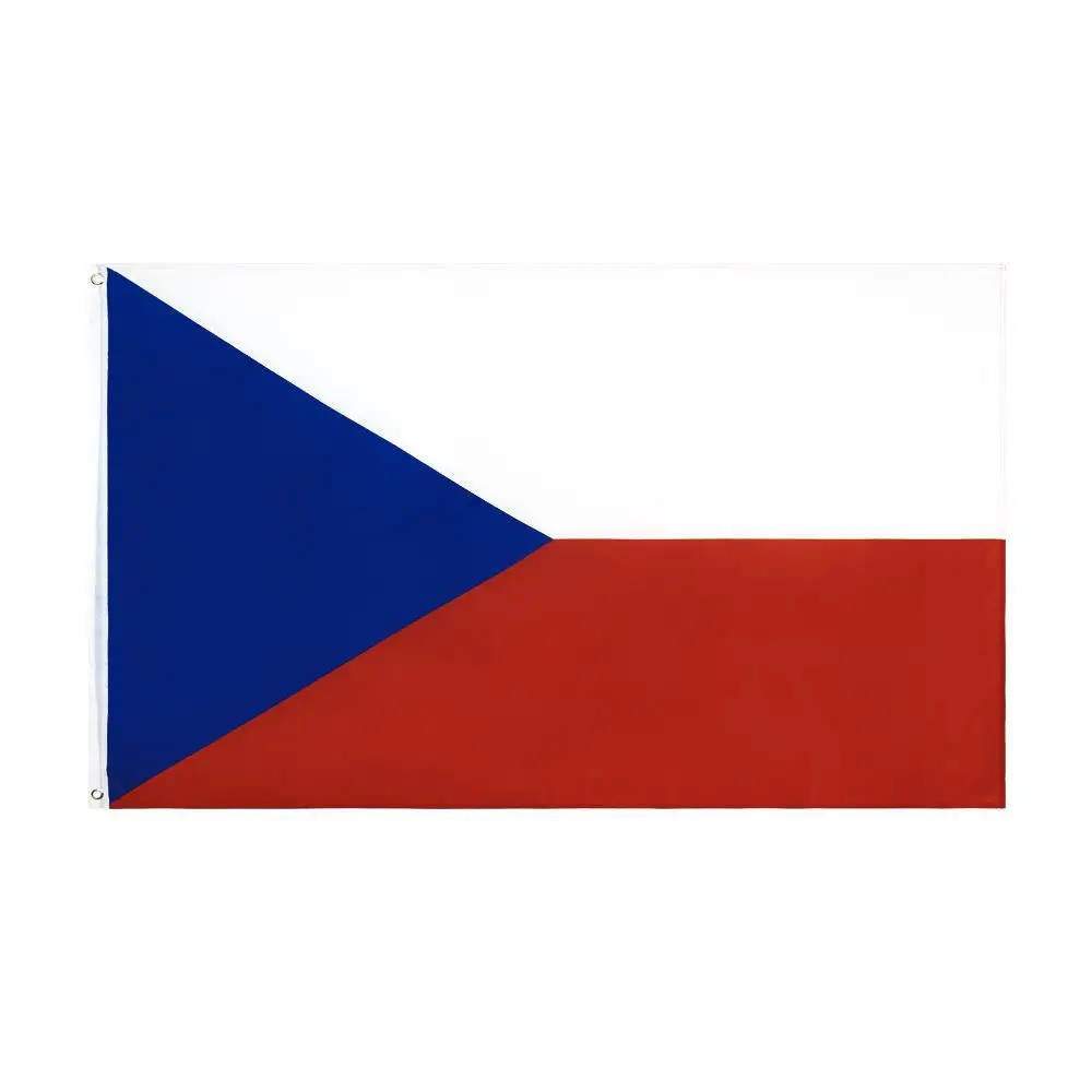 In Stock Wholesale 100% Polyester All Size Country Flag 90 *150cm Flag of the Czech Republic 3*5ft the Czech Republic flag