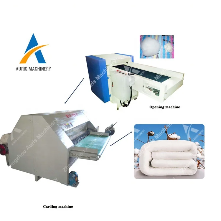 spray bonded recycling waste cotton  cotton opening machine