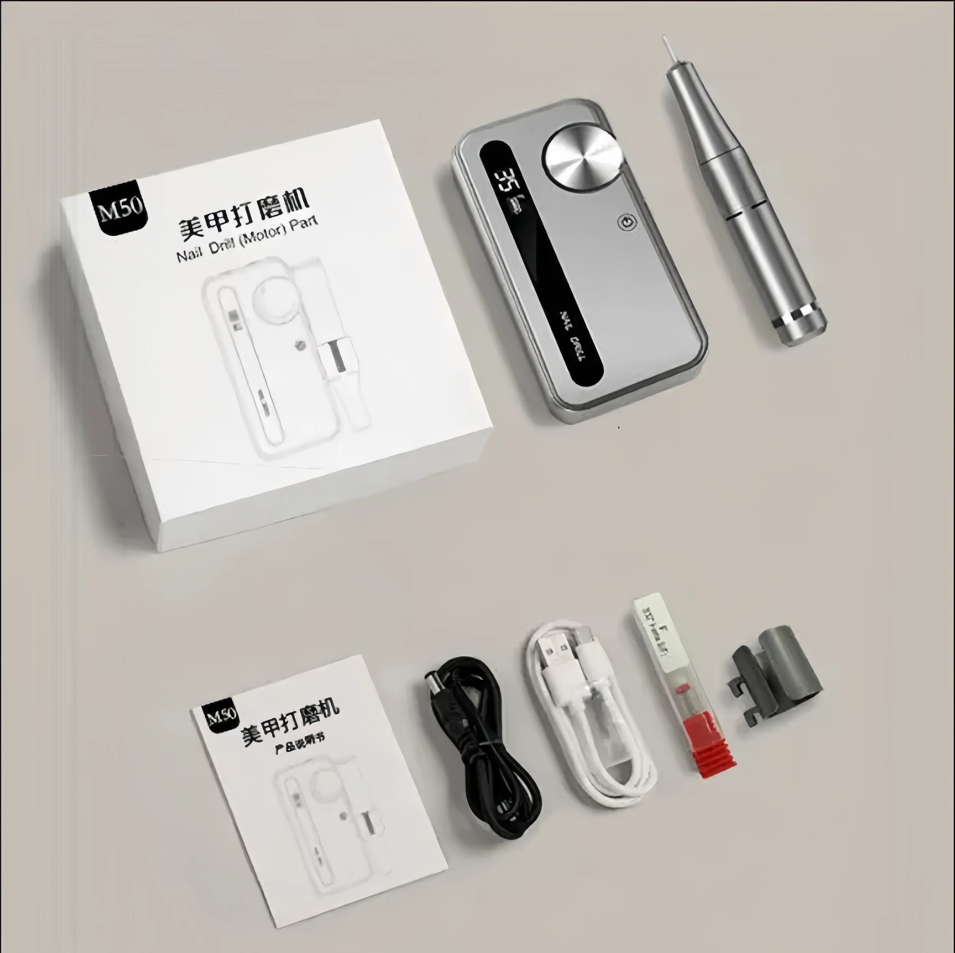 Portable Popular Professional 35000rpm Electric Acrylic Nails File Drill Manicure Pedicure Machine Rechargeable Nail Drill