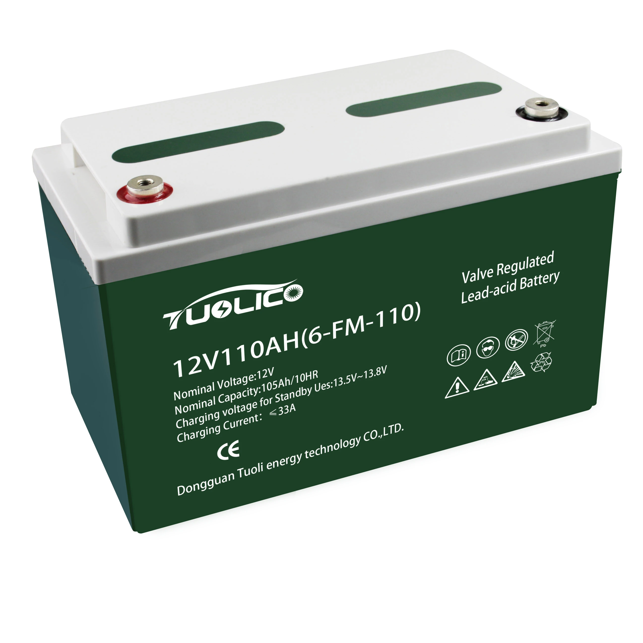 TUOLI 12v 100ah 110ah 120ah Solar Storage Deep cycle Lead carbon GEL lead acid inverter battery