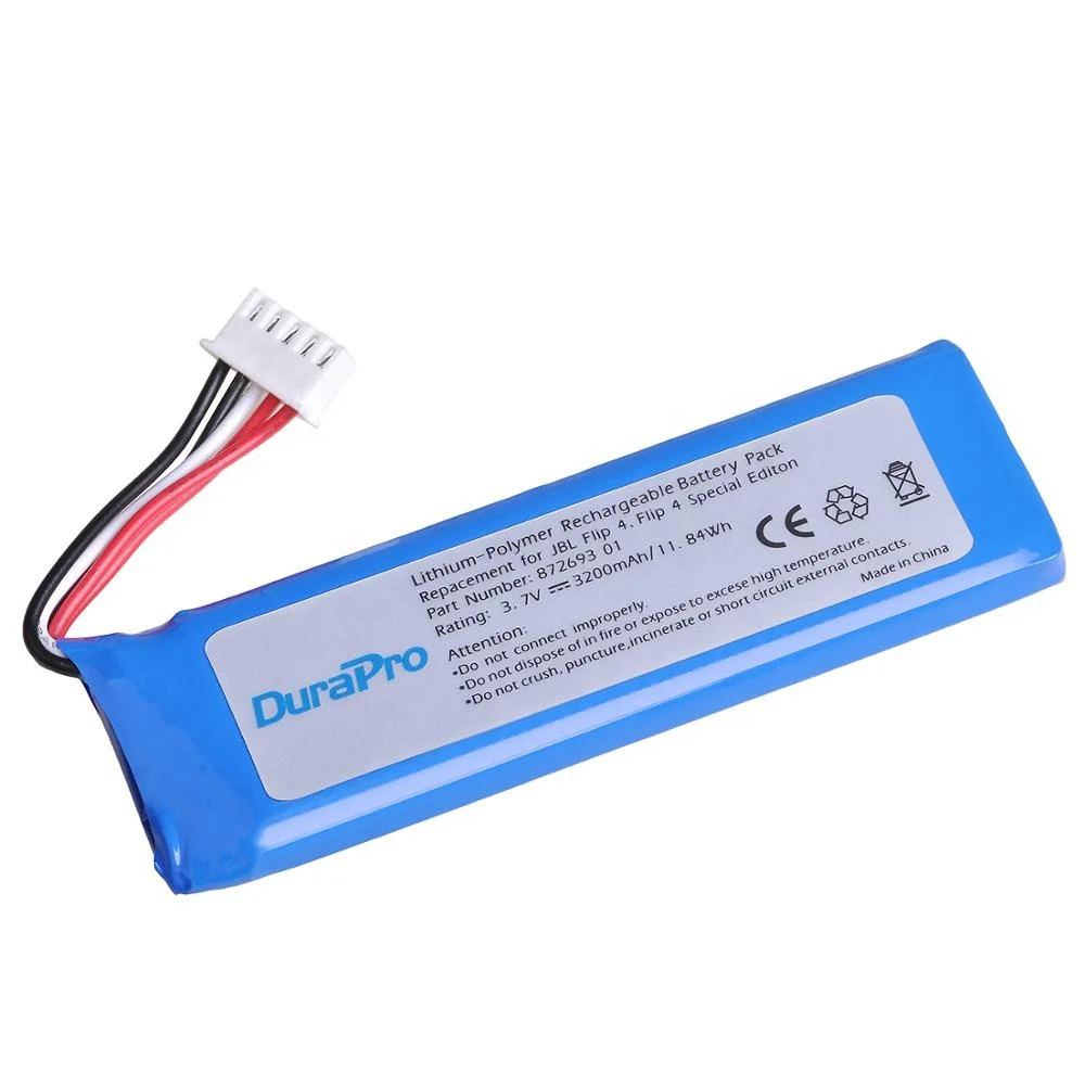Durapro High Capacity 3200mAh Flip 4 Battery for JBL Flip 4 and Flip 4 Special Edition Battery