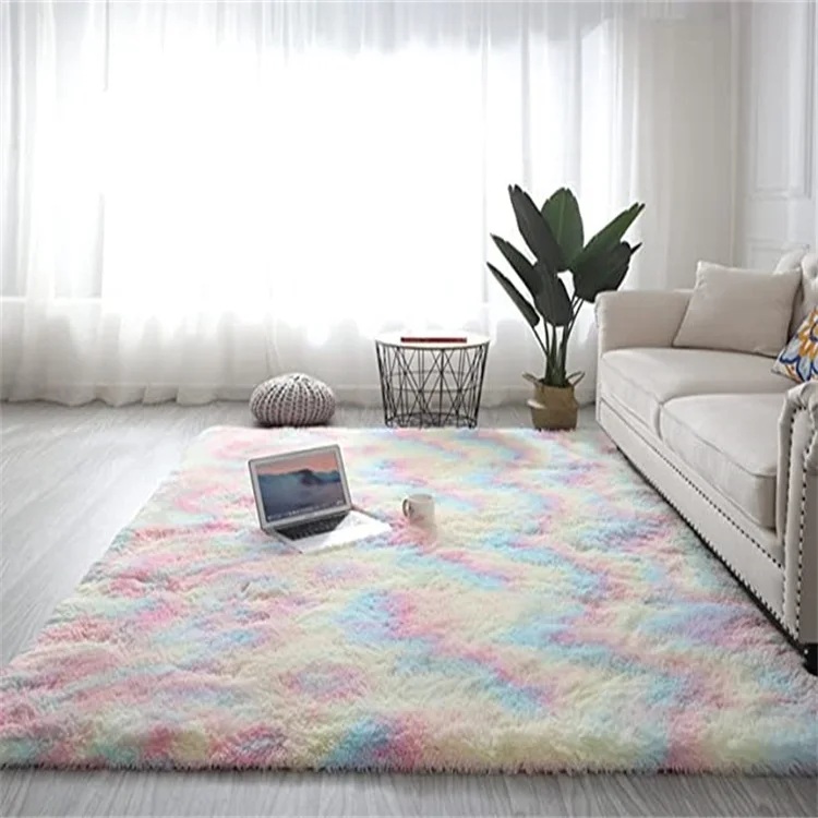 Factory Outlet Store Plush living room carpet Soft bedroom rugs tapete peludo