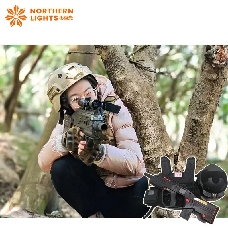 Whole set commercial Live-action CS Gun and Vest Multiplayer Wireless Laser Tag  Equipment Game System Set