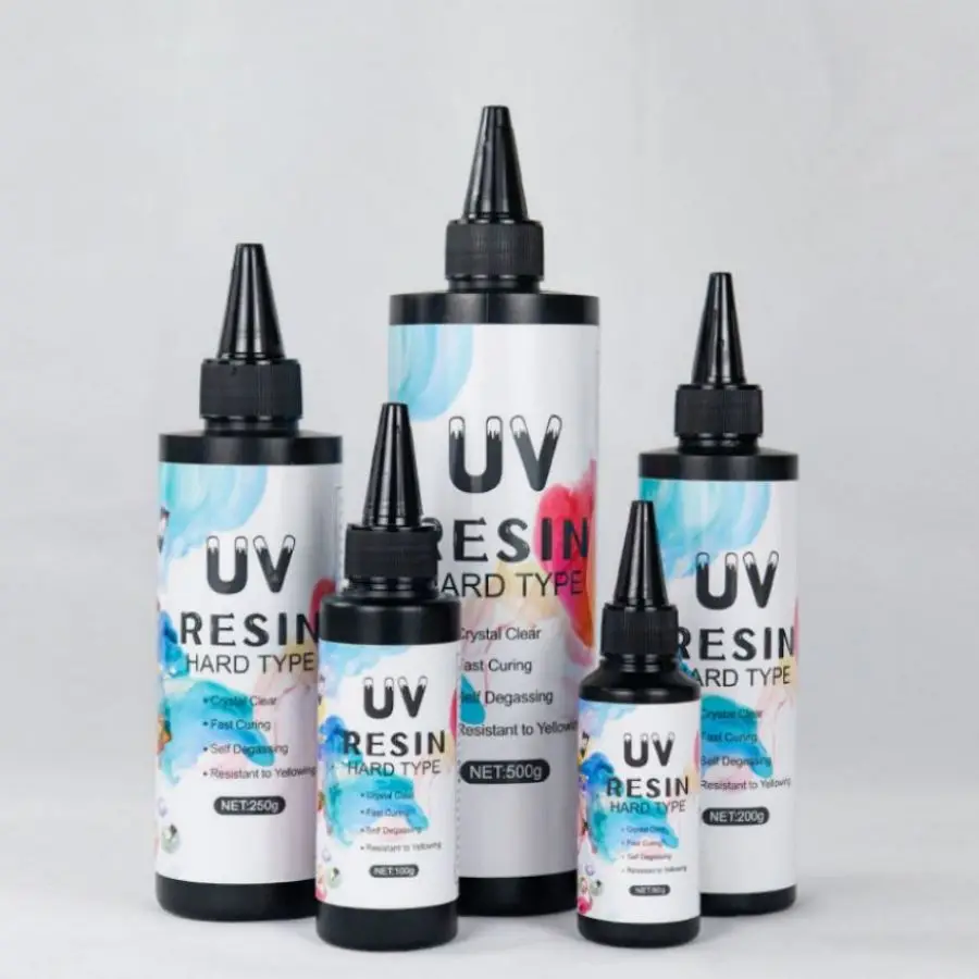 OEM  Acrylates Copolymer Clear Curable Hard UV Resin DIY Make Handmade Jewelry Petals Doming Sticker Resin Glue