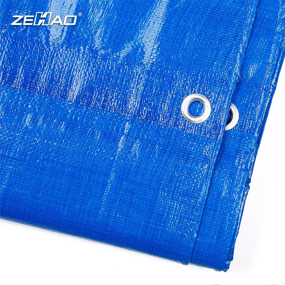 Zehao Factory Price 90g blue Double Coating Plastic Tarp China Manufacturer Waterproof Pe Tarpaulin Swimming Pool Covers