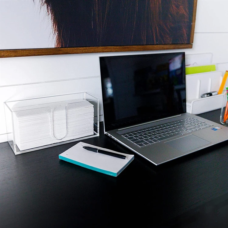 Paper Towel Holder Dispenser Bathroom, Kitchen Countertop Acrylic Napkin Holder for C-Fold, Z-Fold, Trifold Disposable Napkins