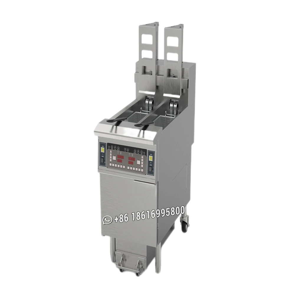 High quality pitco henny penny commerical deep fryer automatic basket auto lift / broasted chicken chips fryer machines for sale