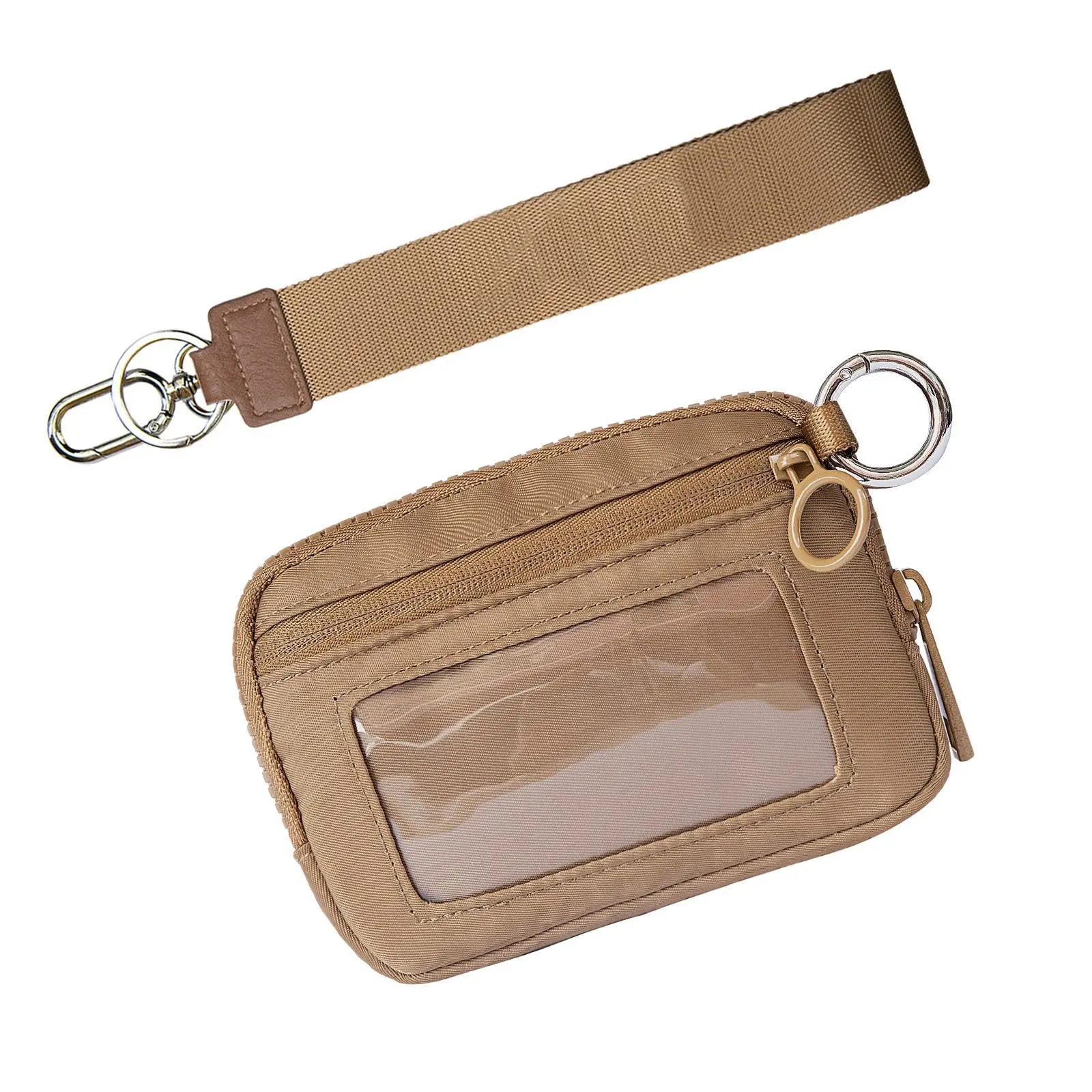 2024 New Design Factory Custom Wholesale Checker Portable Credit Card Wrist Strap Purse Mini Wallet Coin Pocket Clear bags