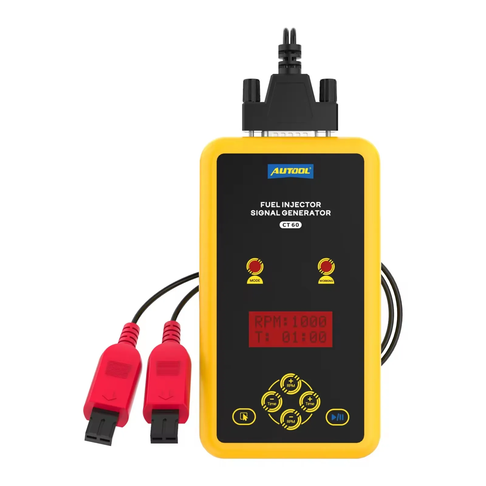 Autool CT200 Ultrasonic Cleaning Machine Cleaner Car Motorcycle 6 Cylinder Clean Electronic Tool Fuel Injector Tester