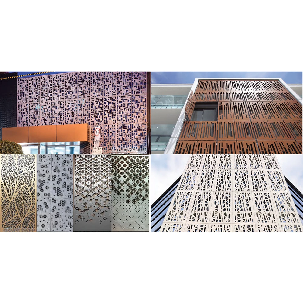 Professional factory OEM service Laser Cut Metal Privacy and Decorative Aluminum Sheet Panels