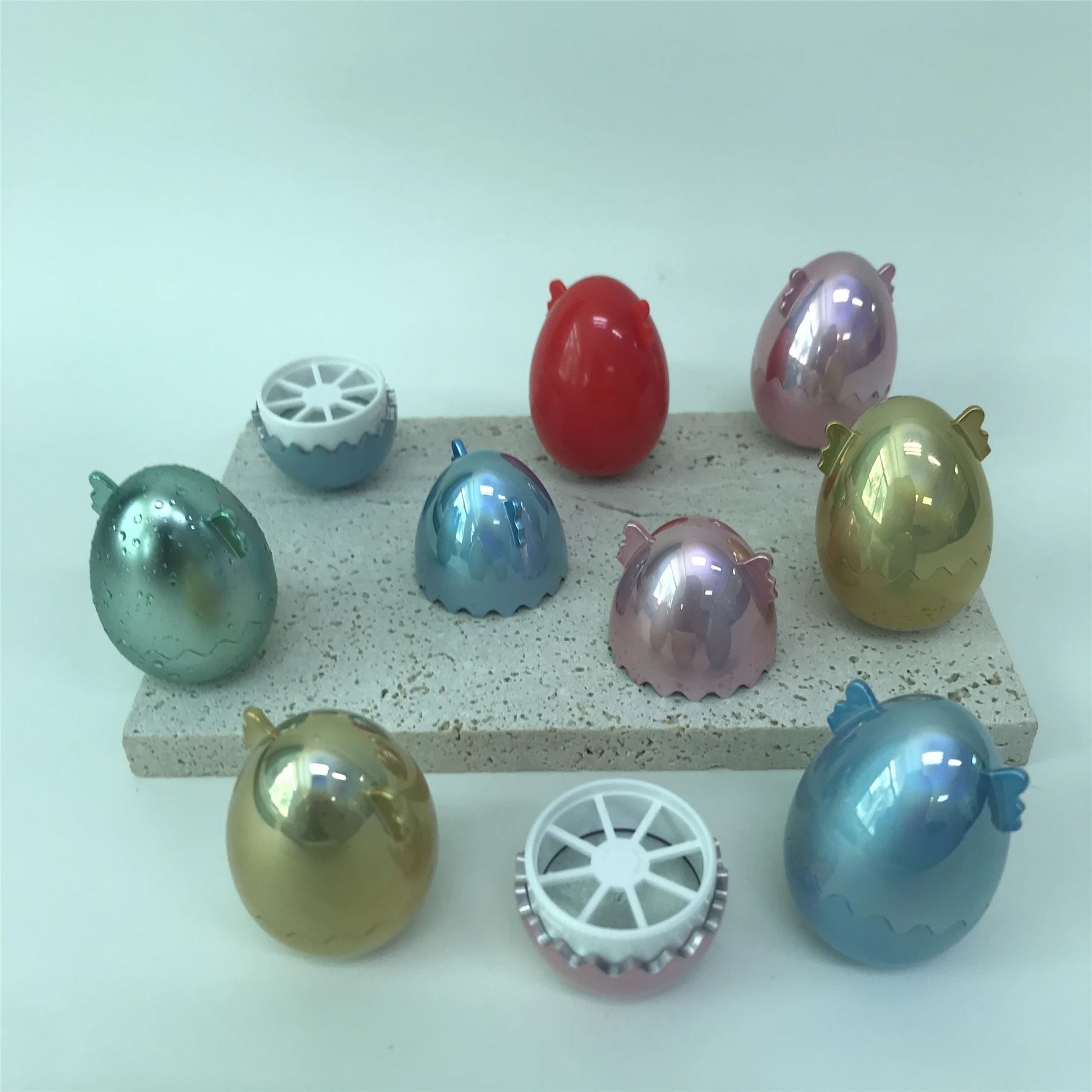 Mini Unique Empty Lip Membrane Container Recyclable Egg Shape Lip Balm Tube and Angel Lipstick Container for Cosmetic Use