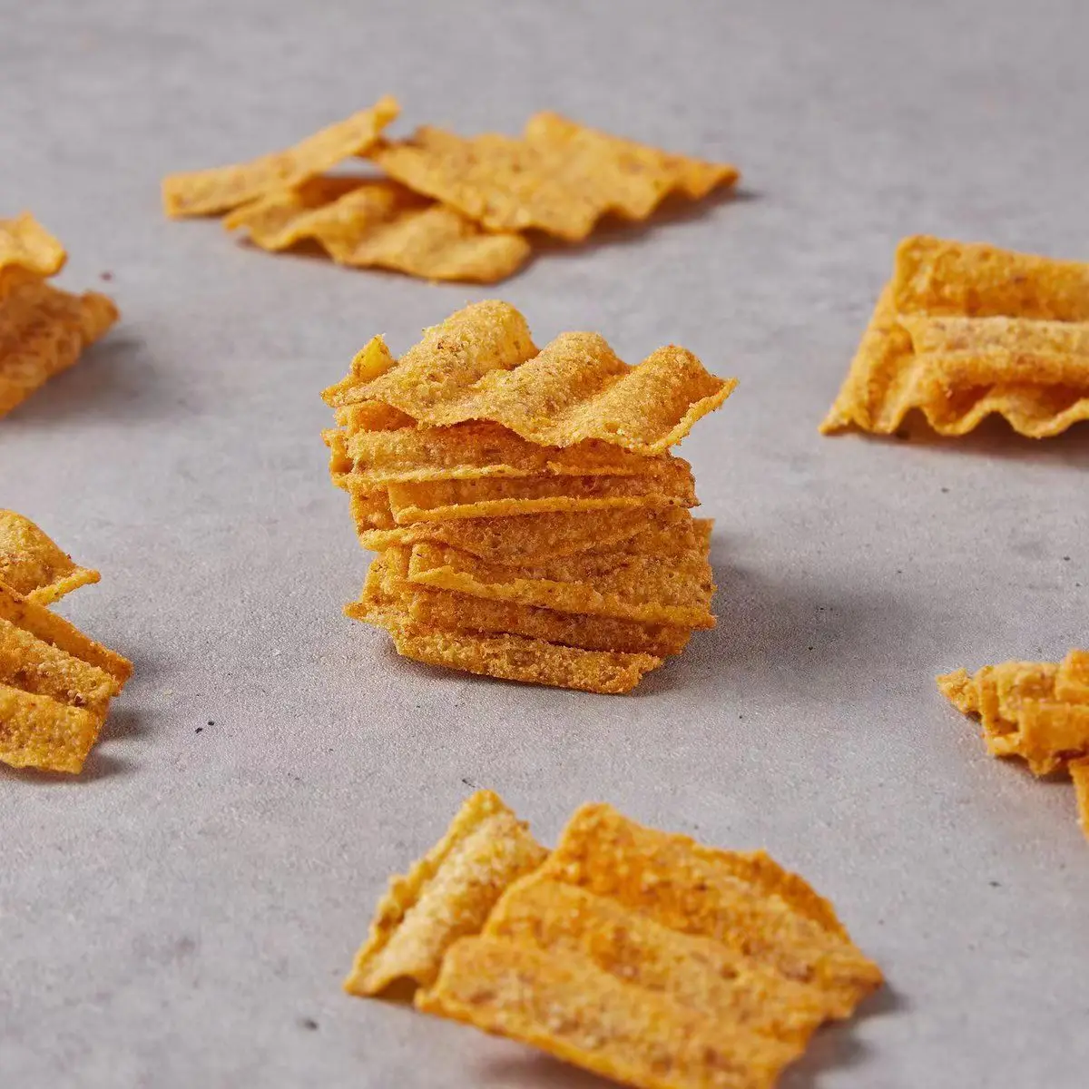 Orion Korean Sun Corn Flakess 80g Big Wavy Potato Chips Puffed Exotic Snack Corn Chips spicy Flavor