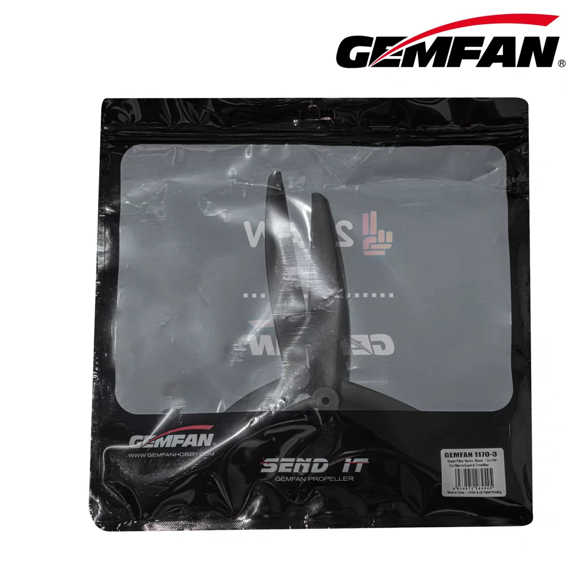Gemfan 1170 1170-3 3-Paddle 11inch Traverser Propeller Glass Fiber Nylon High Load High Tension  FPV Racing Drone Aircraft Parts
