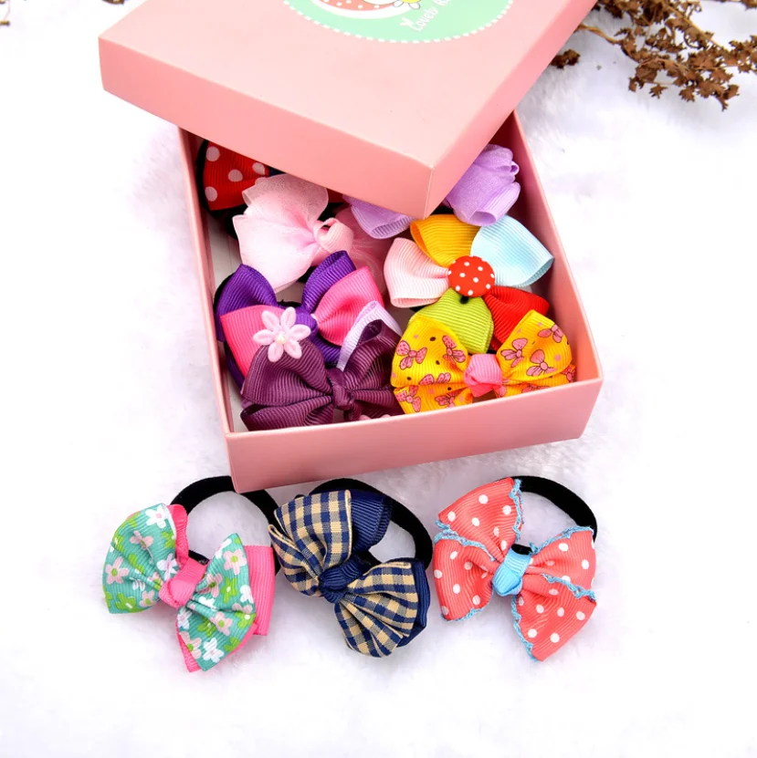 Kids cute hair accessories gift packing set child present hair clips and hair rings