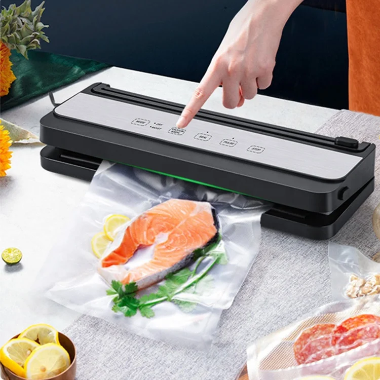 Китайская фабрика хорошее качество GVS816 кухонные приборы черный портативный универсальный маленький вакуумный упаковщик с вакуумной трубкой