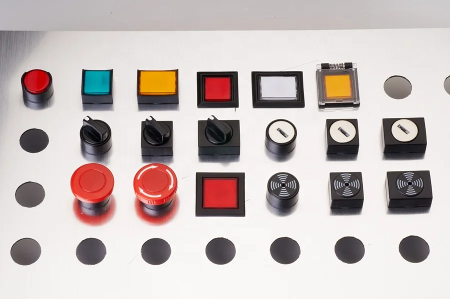 LA38 series  3 position metal  19mm metal selector switch stainless steel button