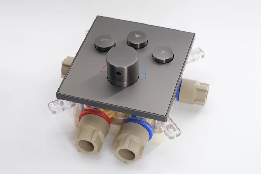 High-quality all-copper ceramic spool thermostatic shower switch for bathroom Accessories Three functions